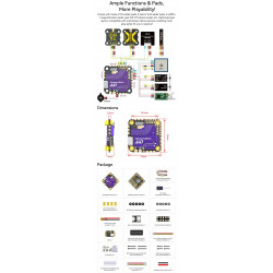 SpeedyBee F405 AIO Flight Controller + 40A ESC - 25.5x25.5