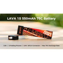 BETAFPV LAVA 1S 550mAh 75C Battery 4-Pack for Meteor75/Cetus Pro/Cetus X