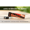 BETAFPV LAVA 1S 550mAh 75C Battery 4-Pack for Meteor75/Cetus Pro/Cetus X