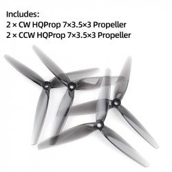 HQProp 7035 7x3.5x3 3-Blade Propellers | 7-Inch FPV Drone Props