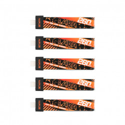 BETAFPV LAVA 1S 260mah 80C Battery 5-Pack for Meteor65 Air65