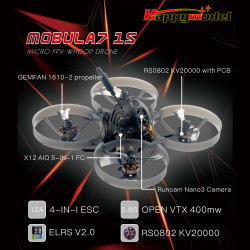 HappyModel Mobula7 1S Whoop - Powerful & Agile Micro FPV Drone